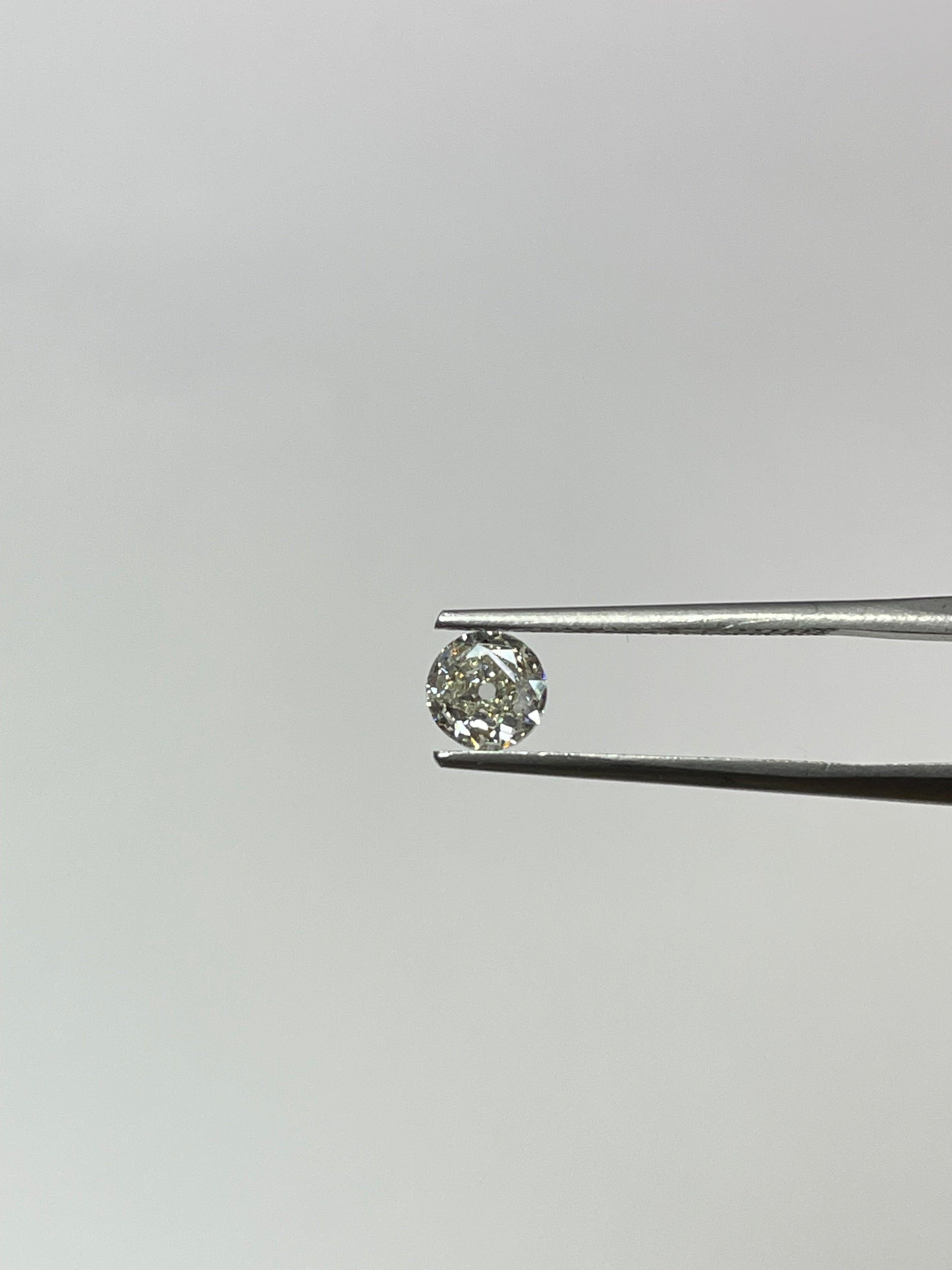 Taille vieille Europe Diamant libre européen ancien certifié GIA 0,81 carat L VS1 en vente
