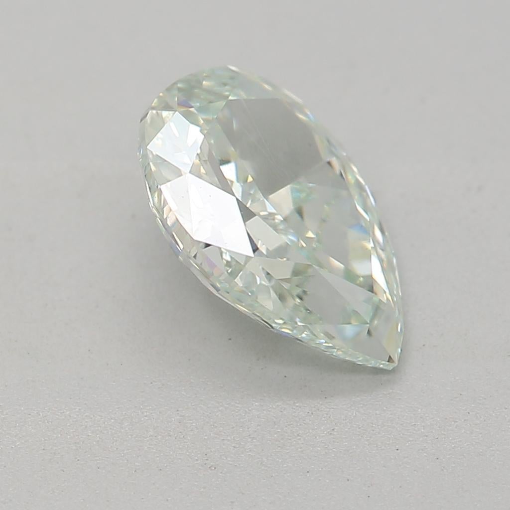 Women's or Men's GIA Certified 0.83 Carat Fancy Light Green SI1 Clarity Diamond For Sale