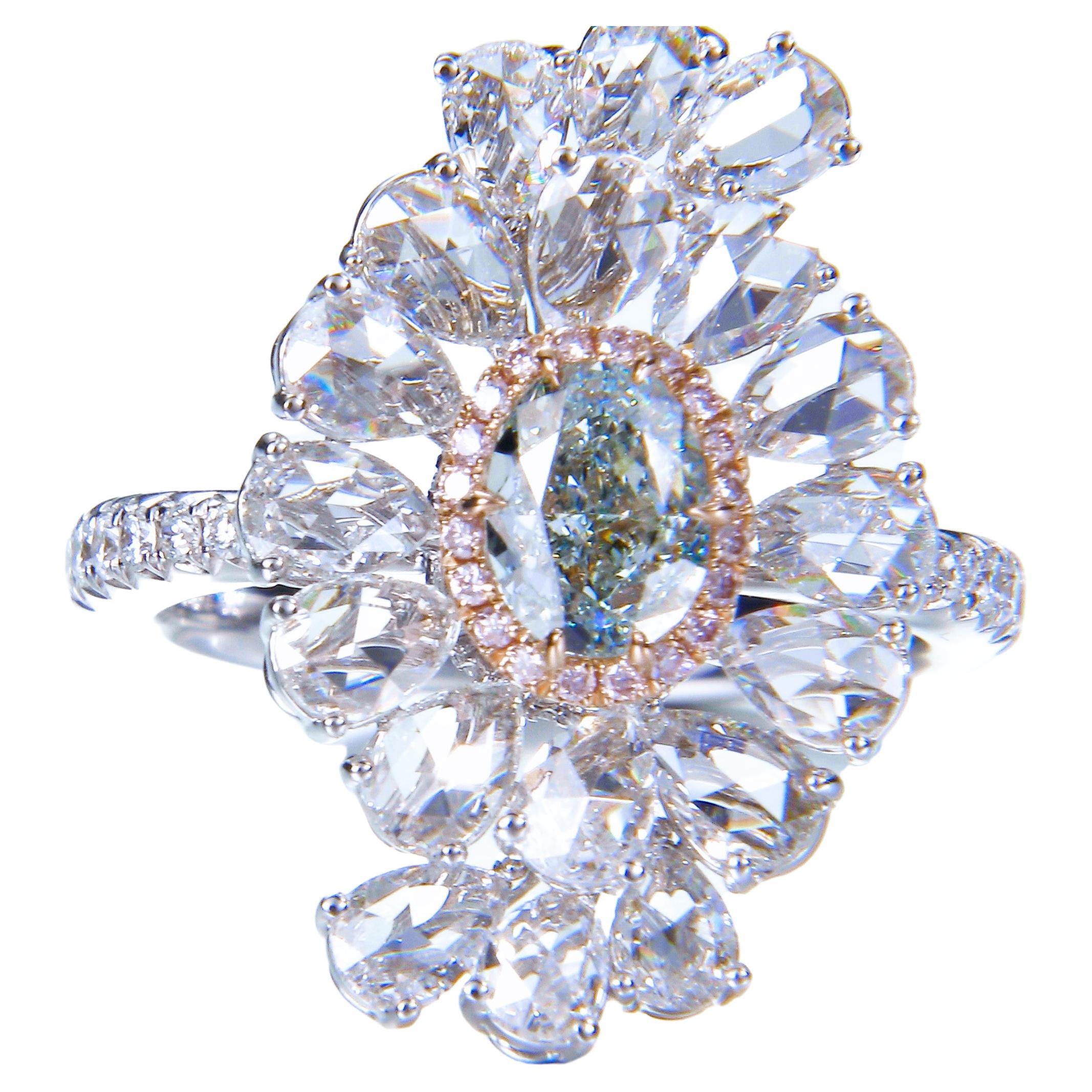 Are there blue-green diamonds?