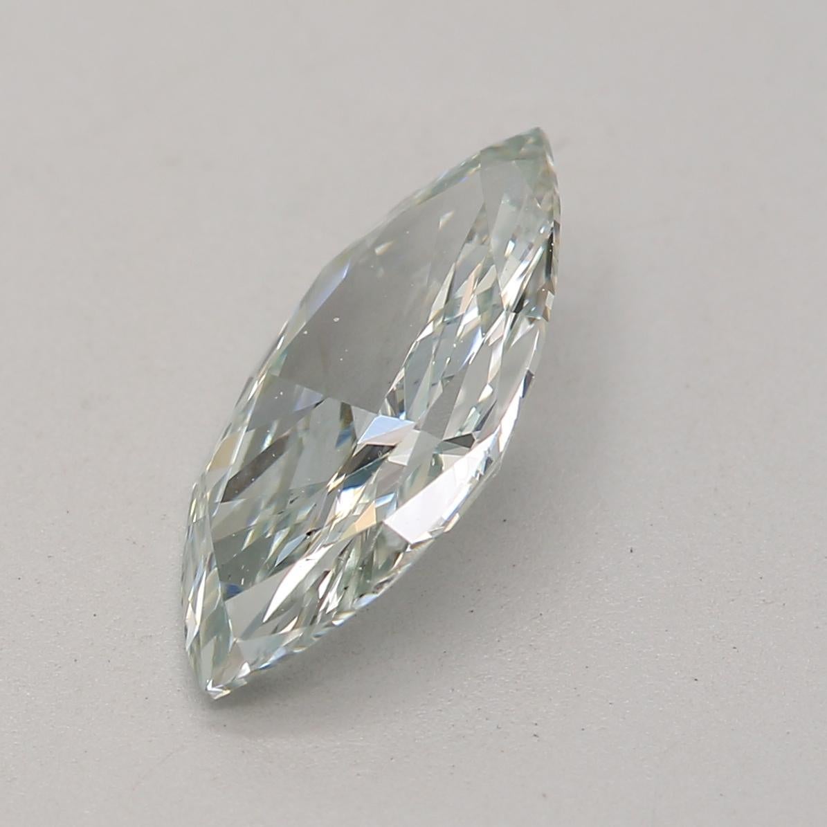 GIA Certified 0.84 Carat Fancy Greyish Green VS2 Clarity Diamond In New Condition For Sale In บางรัก, TH