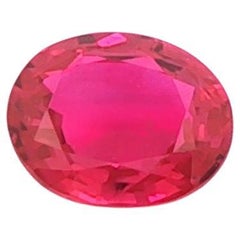 GIA Certified 0.85ct Vivid Red Burmese Ruby, Natural Gemstone