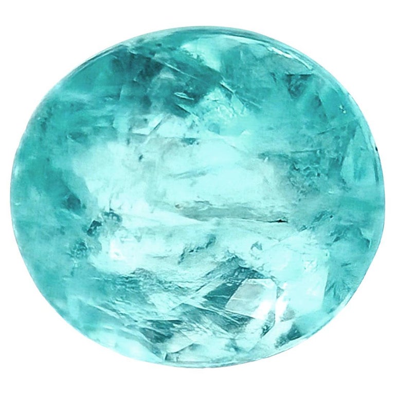 GIA Certified 0.87 Ct Paraiba Tourmaline Oval Shape, Tourmaline