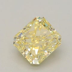 GIA Certified 0.90 Carat Fancy Light Yellow SI2 Clarity Diamond