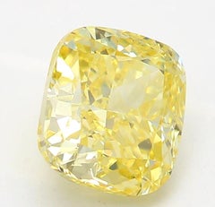 GIA Certified 0.90 Carat Fancy Yellow SI2 Clarity Diamond