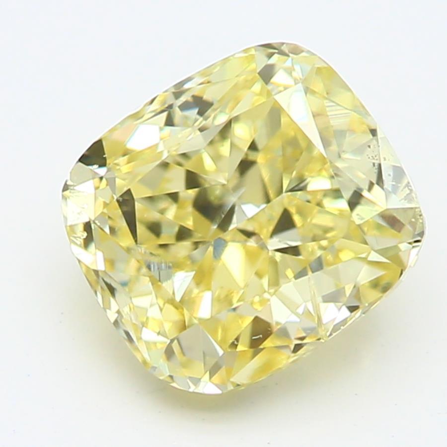 Femenino o masculino Diamante amarillo fantasía de 0,90 quilates y claridad SI2 certificado por GIA en venta