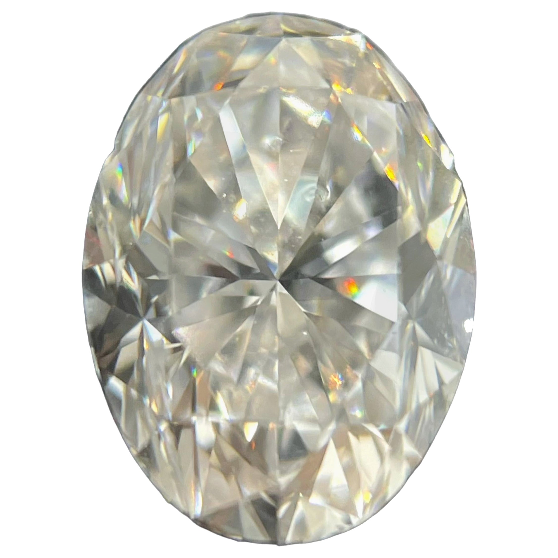 Diamante naturale ovale brillante da 0,90 carati certificato GIA con colore D e purezza Vs2