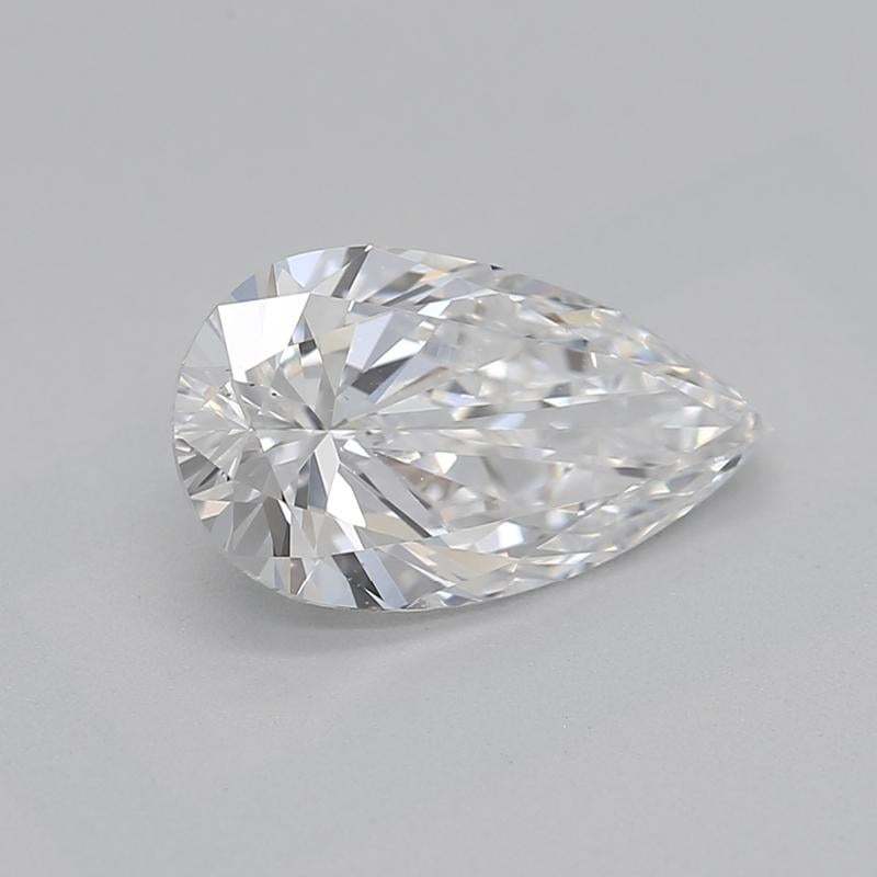 Ein strahlender Diamantring mit einem atemberaubenden Mittelstein in Birnenform, der 0,90 wiegt und für seine außergewöhnliche Qualität mit D und SI1 zertifiziert ist. Dieses exquisite Stück ist aus luxuriösem Gelbgold gefertigt und verfügt über