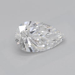 GIA Certified 0.90 Carat Pear Solitaire Tulip Rose Diamond Ring