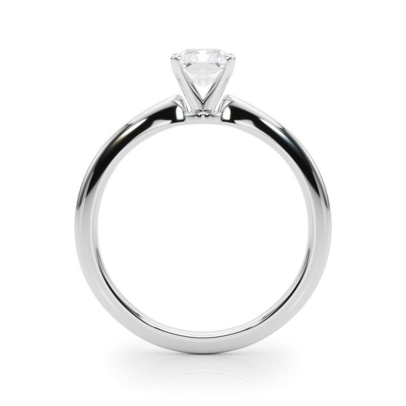 Bague solitaire en platine avec diamant radiant de 0,90 carat certifiée GIA Neuf - En vente à New York, NY
