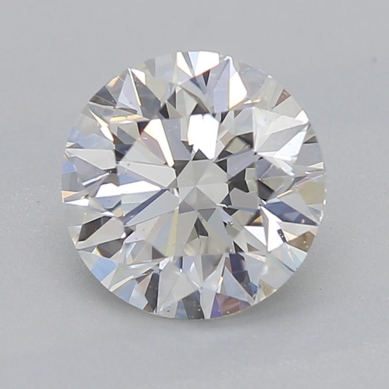 Handcrafted in New York, this exquisite diamond ring features a mesmerizing round center stone, expertly cut to maximize its brilliance and fire. Weighing 0.90 and boasting a captivating H and VS2 , this diamond radiates an exceptional sparkle that