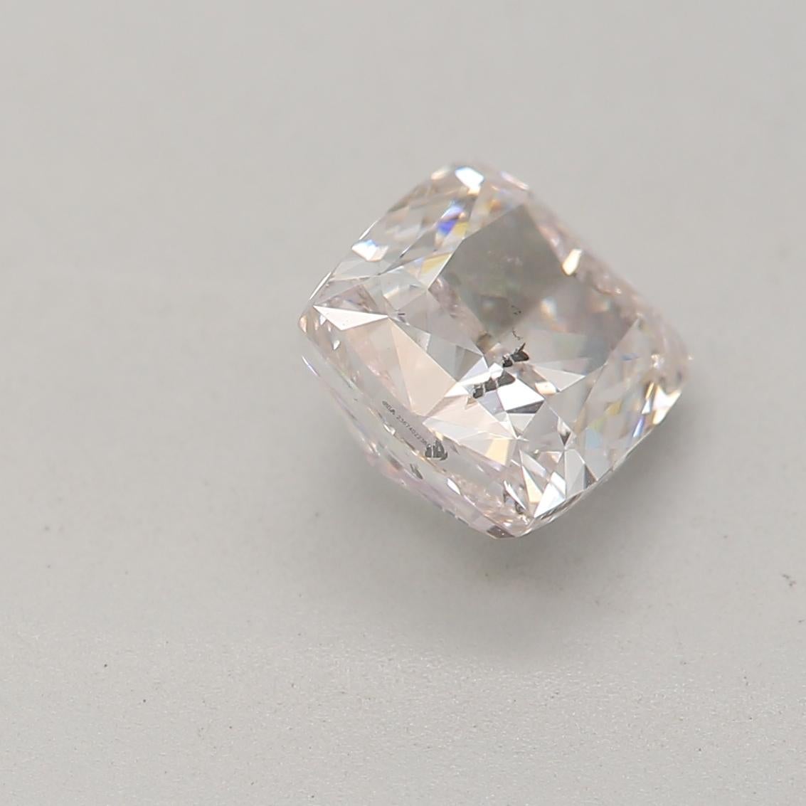 da uomo o donna Diamante certificato GIA da 0,90 carati di colore rosa molto chiaro con purezza SI2 in vendita