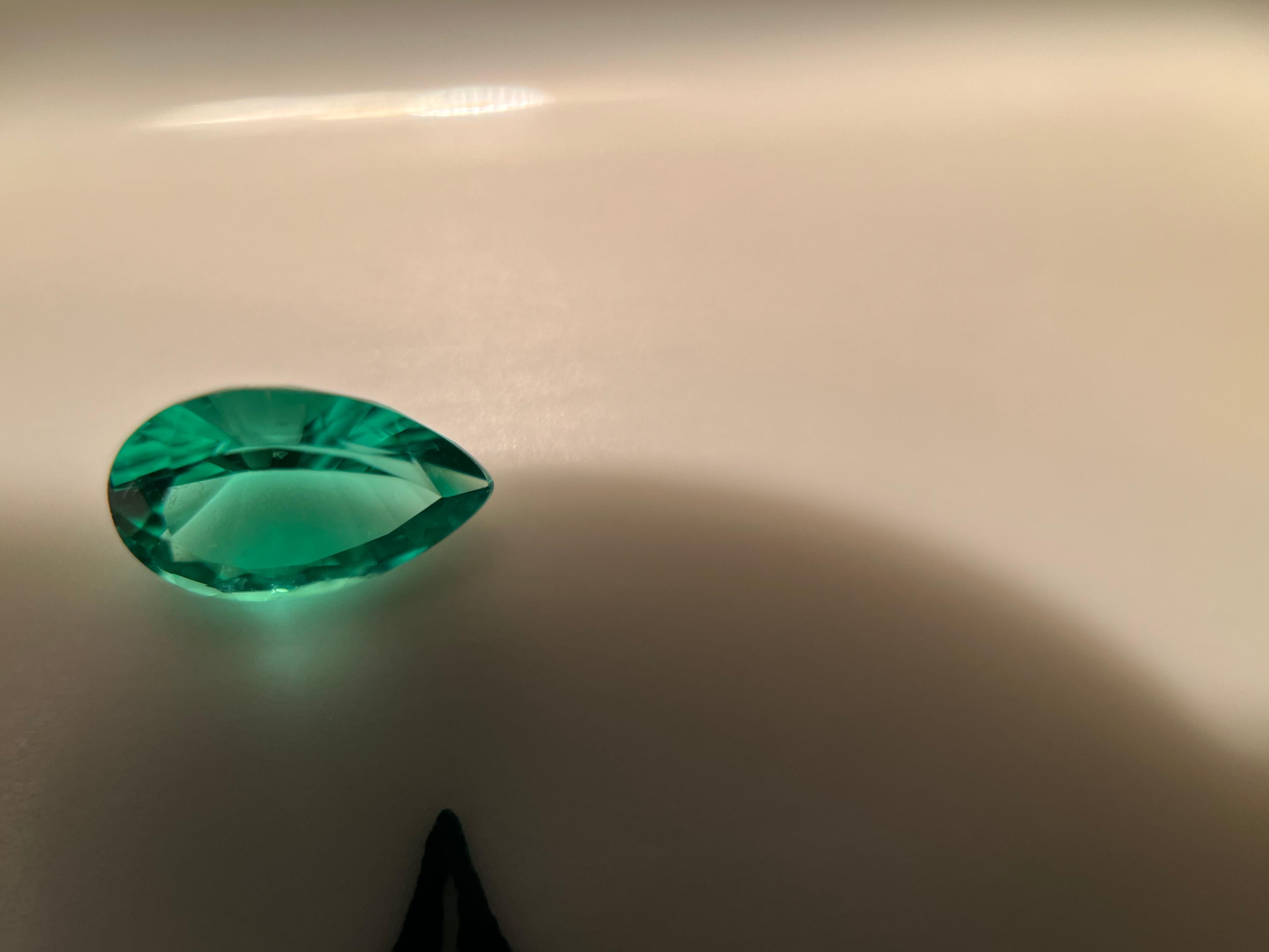 Femenino o masculino Turmalina brasileña paraiba natural azulada/verde de 0,91 quilates certificada por GIA en venta