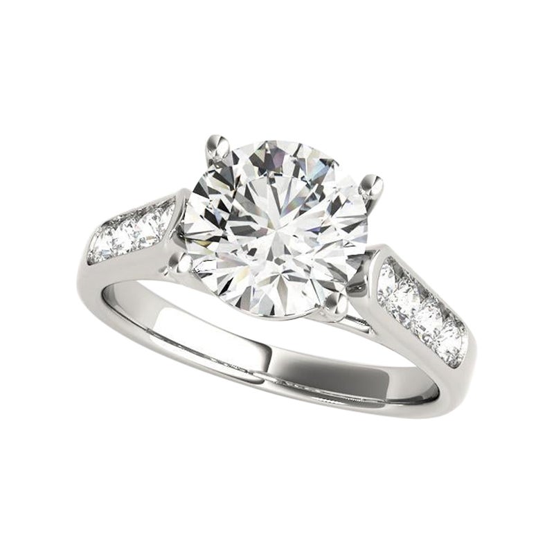 GIA Certified 0.91 Carat Trellis Round Halo Cathedral Platinum Diamond Ring