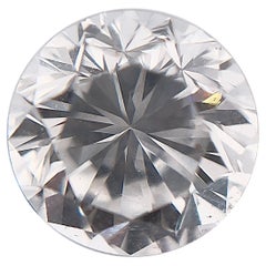 Diamant naturel rond brillant certifié par le GIA de 0,91 carat D SI1