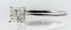 GIA Certified 0.92 Carat J VS1 Princess Cut Diamond Single Stone/Solitaire Ring