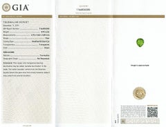 Natural Green Mozambique Paraiba Tourmaline Stone 0.93 carats with GIA Report