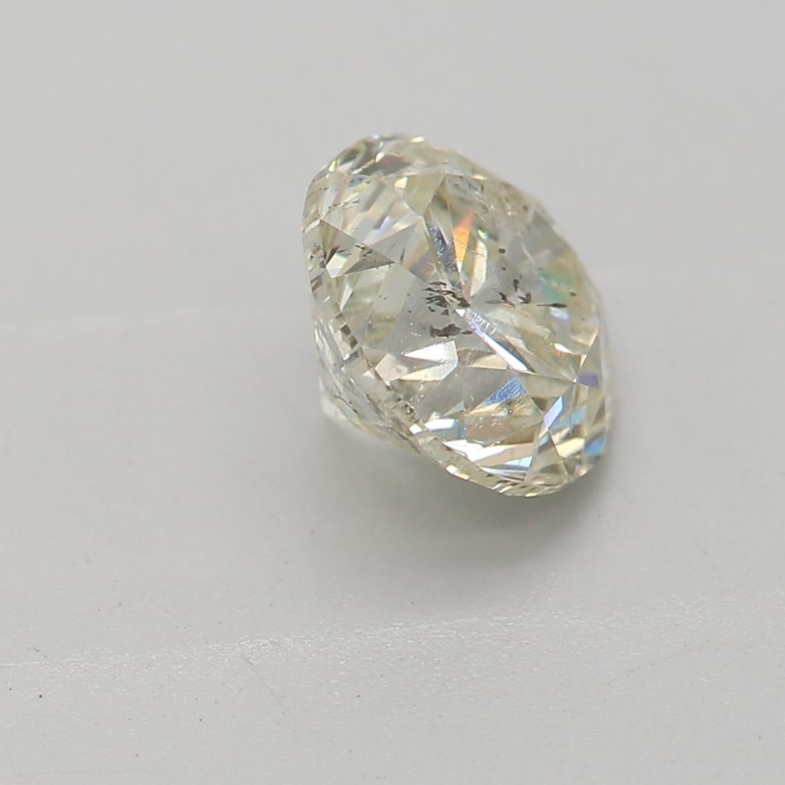 Women's or Men's GIA Certified 0.94 Carat M Colour I2 Clarity Diamond For Sale