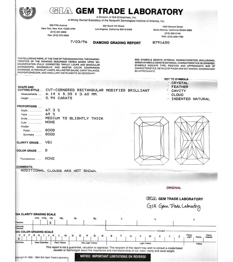 Radiant Cut GIA Certified 0.94 Carat Diamond 1.01 Carat Fancy Yellow Diamond Ring For Sale