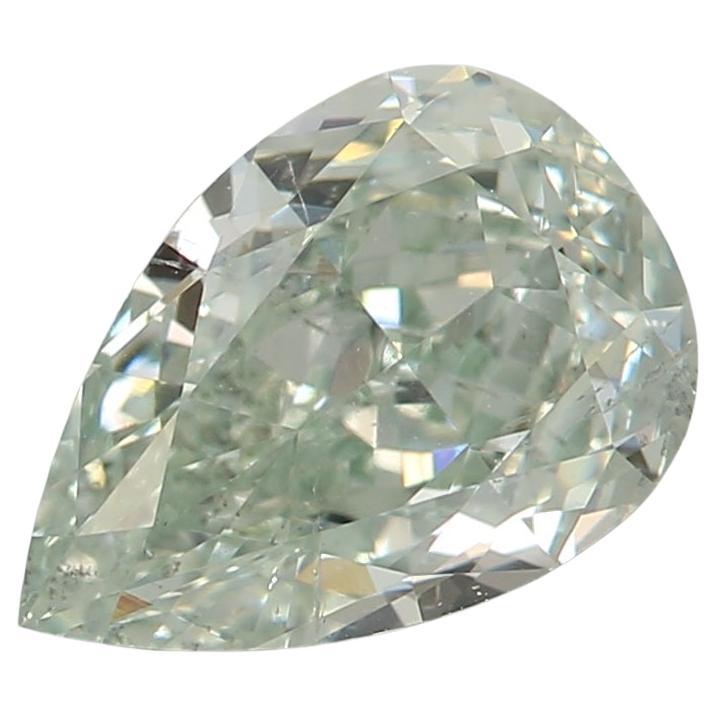 GIA Certified 0.95 Carat Fancy Light Green SI2 Clarity Diamond