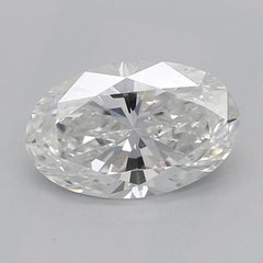 GIA Certified 0.95 Carat Oval Solitaire Pave  Diamond Ring