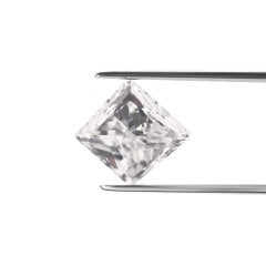 GIA Certified 0.96 Carat Square Brilliant D Color VS2 Clarity Natural Diamond