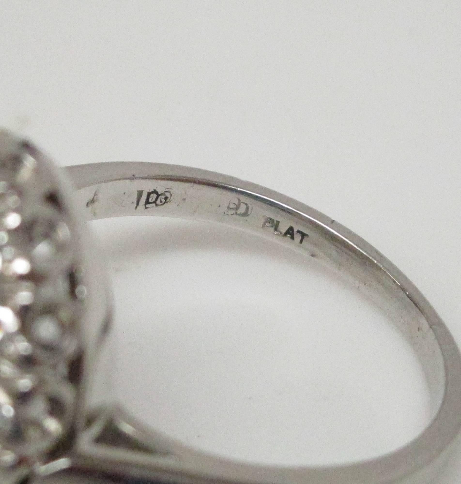 GIA Certified 0.97 Carat Burma Ruby Diamond Platinum Ring 2