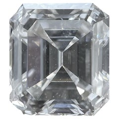 Diamant naturel de 0,97 carat de taille émeraude de couleur G et de pureté VS1 certifié par le Gia