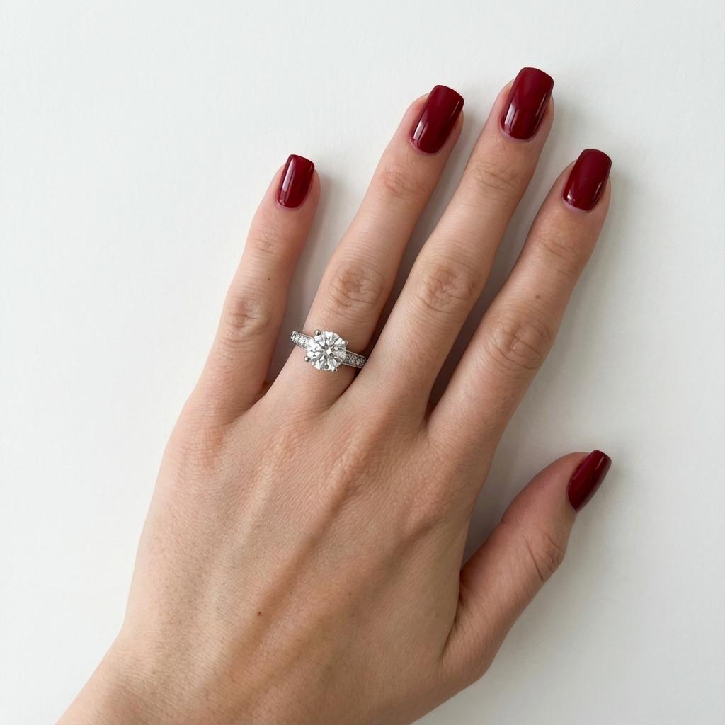 Anillo de compromiso de diamantes brillantes redondos Cartier 1895 de 1 quilate con certificado GIA Corte redondo en venta