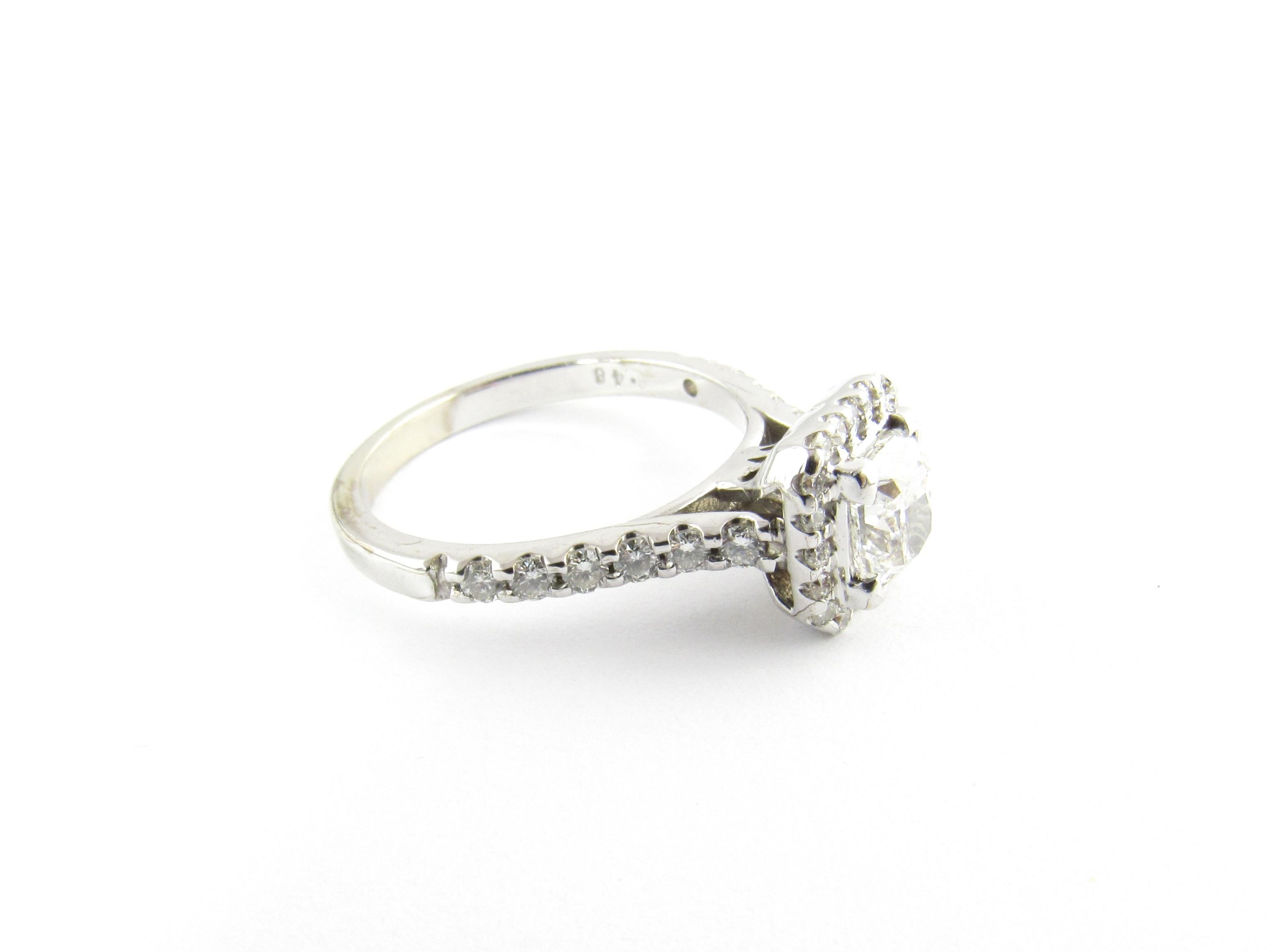 1 carat halo diamond ring
