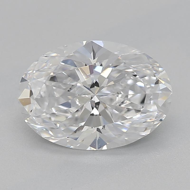 Dieser exquisite, in New York handgefertigte Diamantring zeigt in der Mitte einen ovalen Diamanten mit einem Gewicht von 1, einem faszinierenden D und VS2. Das einzigartige tropische Bambusmotiv wird durch eine komplexe Anordnung funkelnder runder