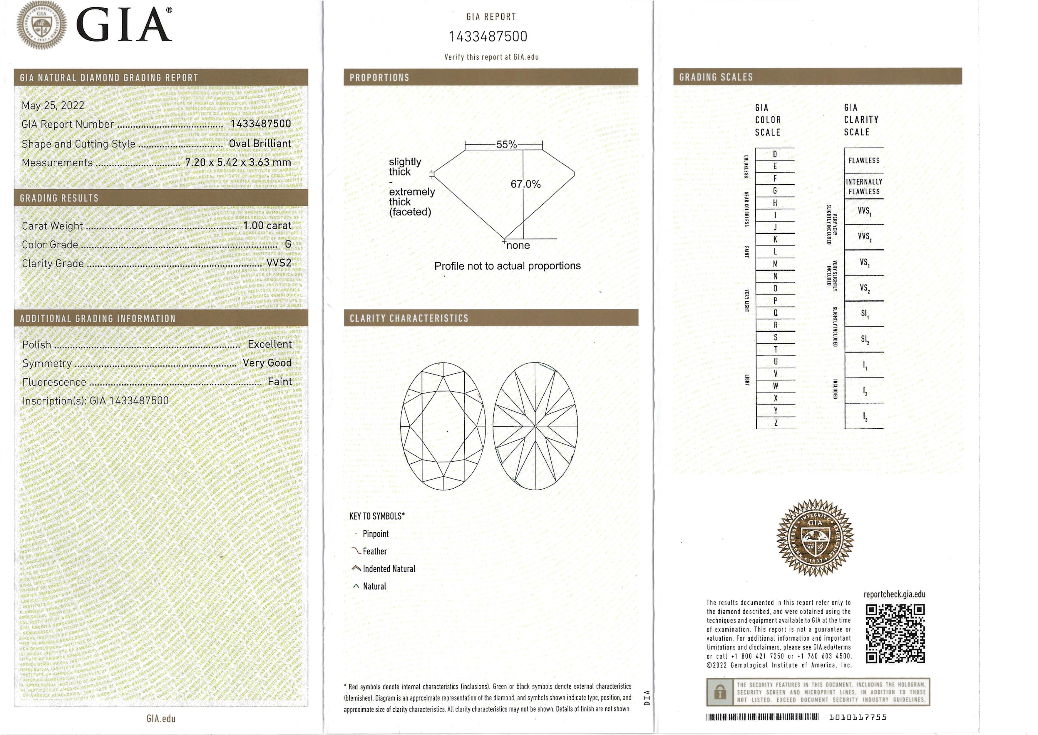 GIA-zertifizierter 1 Karat ovaler Soleste-Ring aus Weiß- und Roségold mit Diamanten im Zustand „Neu“ im Angebot in Rome, IT