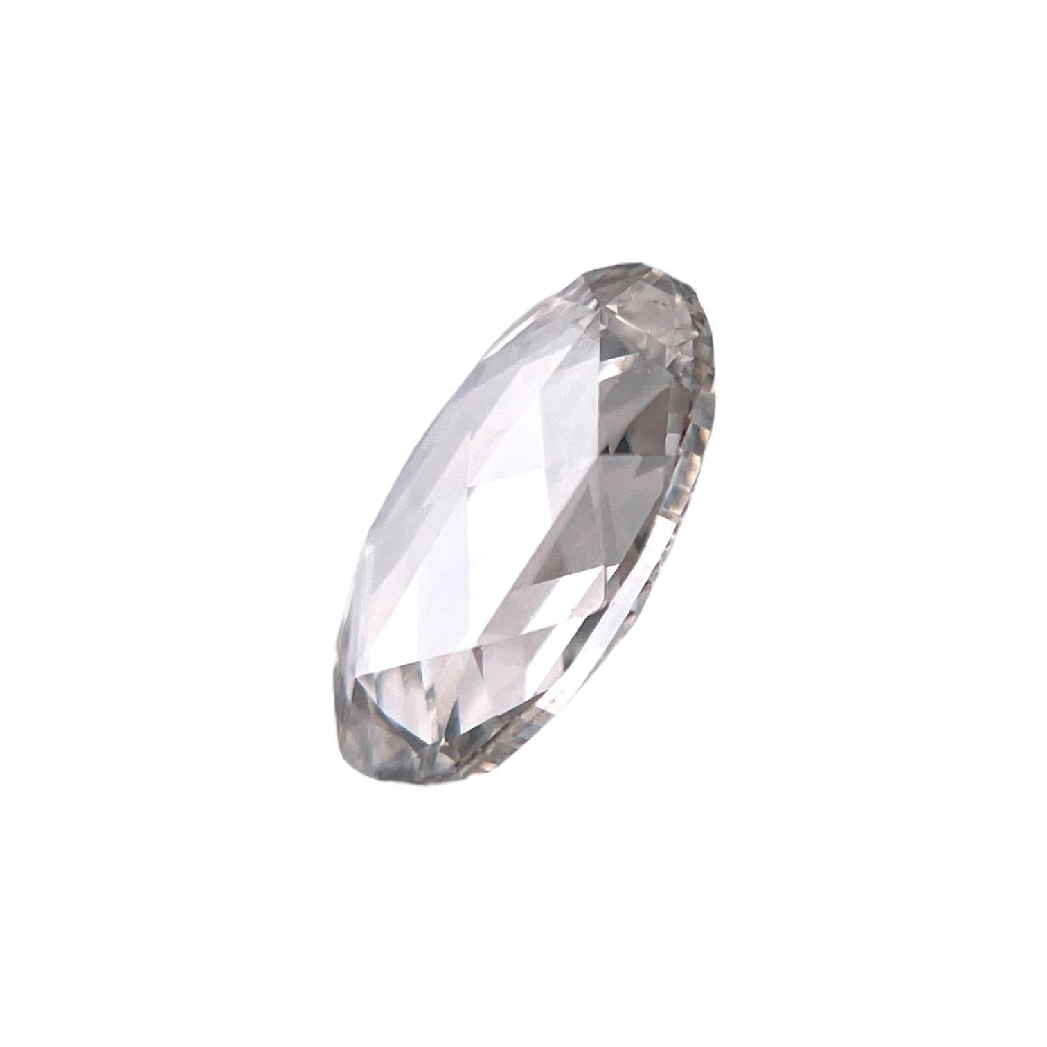GIA Certified 1 Carat Oval F Natural Diamond In Excellent Condition For Sale In New York, NY