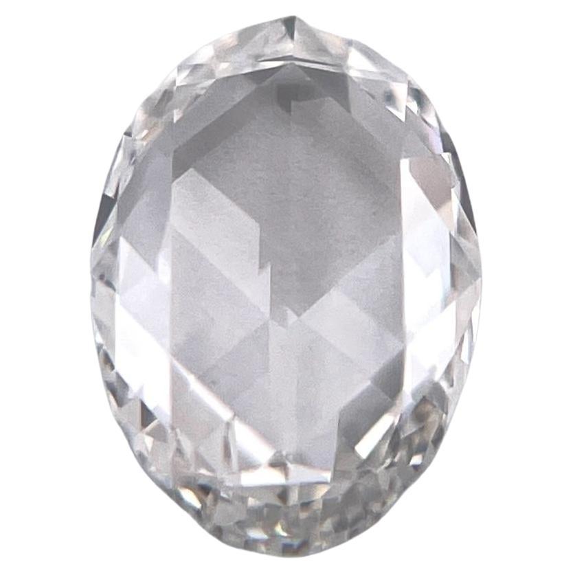 GIA Certified 1 Carat Oval F Natural Diamond For Sale