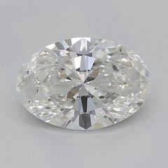 GIA zertifiziert 1 Karat Oval Solitär & Kanal Prong Platin Diamantring