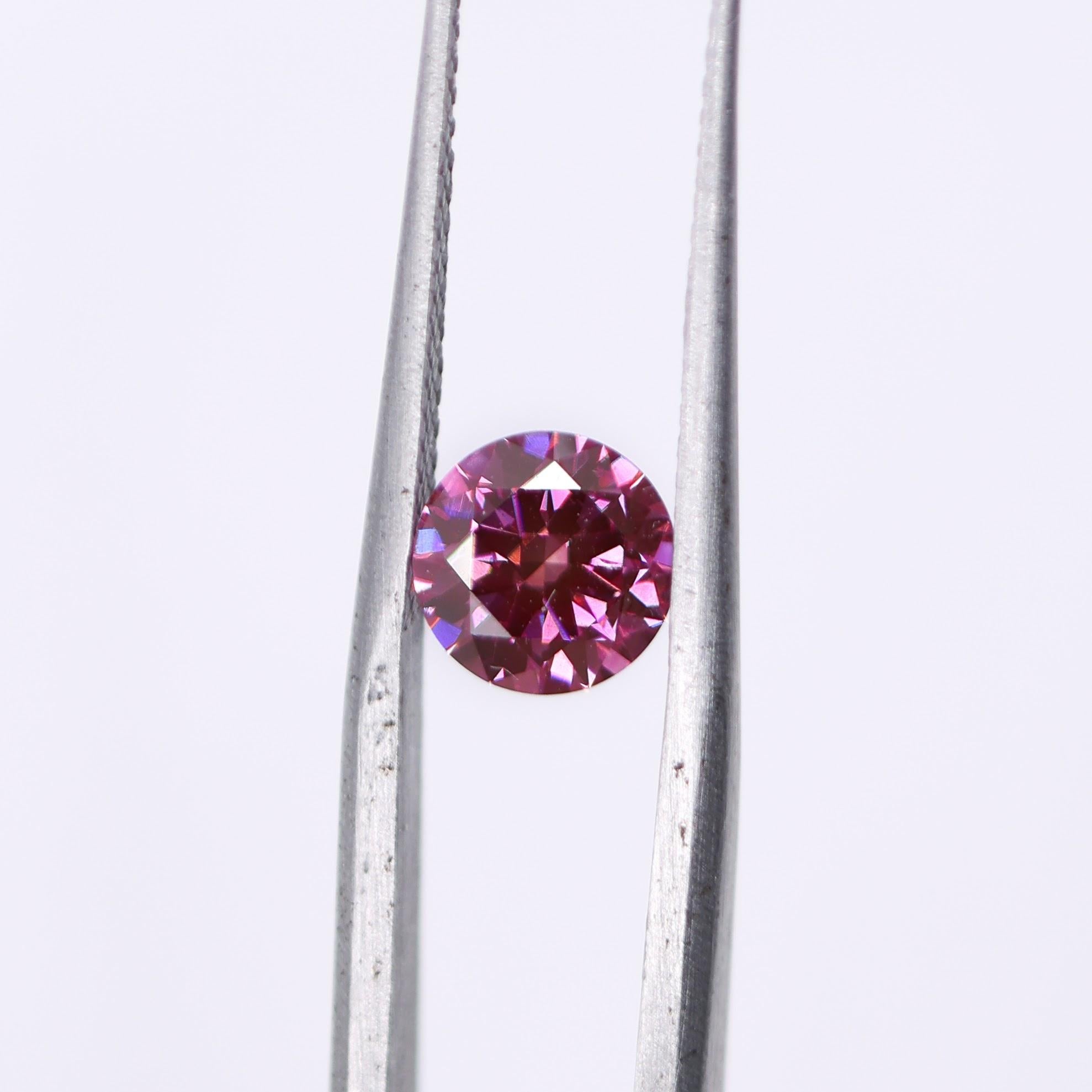 Specifications

Stone: Diamond (Natural Earth Mined )
Treatment: HPHT
Color: Purplish Pink
Cut: Brilliant
Clarity: VS2
Carat Weight: 1.00 carat
Shape: Round
Size: 6.5mm (depth is 3.81mm)
Hardness: 10
Number of Pieces: 1

Sku: AK21160/25000