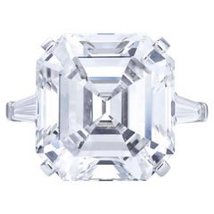 10 Carat GIA Certified Asscher Cut Natural Diamond Ring