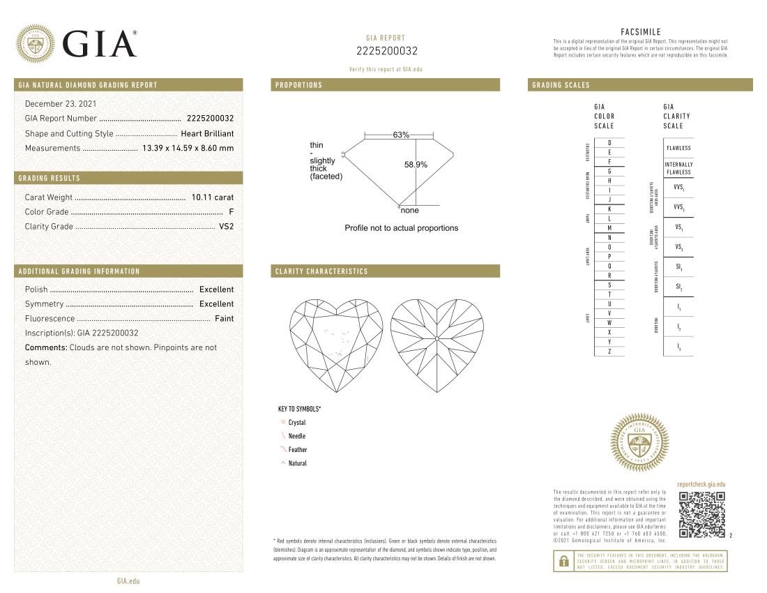 GIA Certified 10 Carat Certified Heart Shape Diamond Ring In New Condition For Sale In Rome, IT