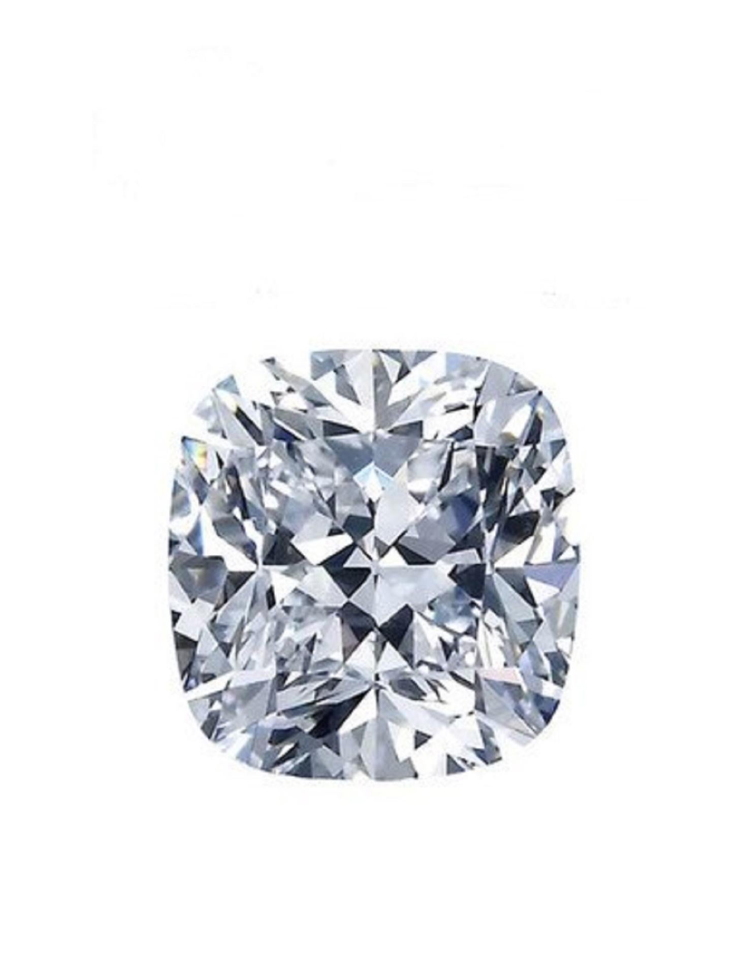 10 carat cushion cut diamond