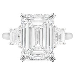 GIA Certified 10 Carat Diamond Engagement Ring Platinum