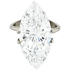 GIA Certified 10 Carat Marquise Cut Diamond