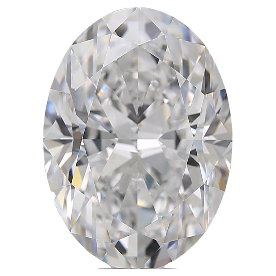 Moderne Bague solitaire en diamant ovale à taille brillante de 10 carats certifiée par la GIA en vente