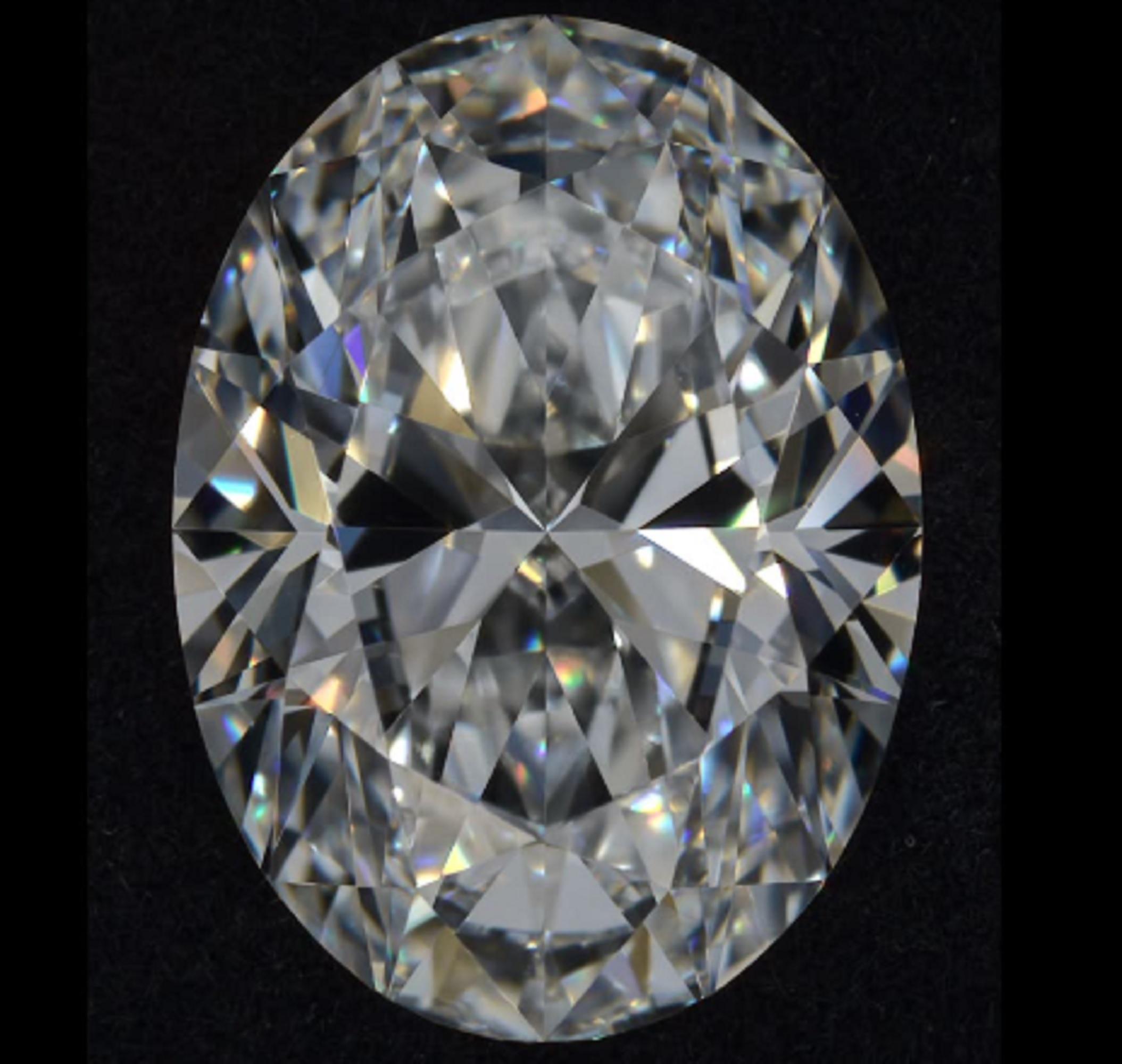 gia 10 carat oval shape f vvs