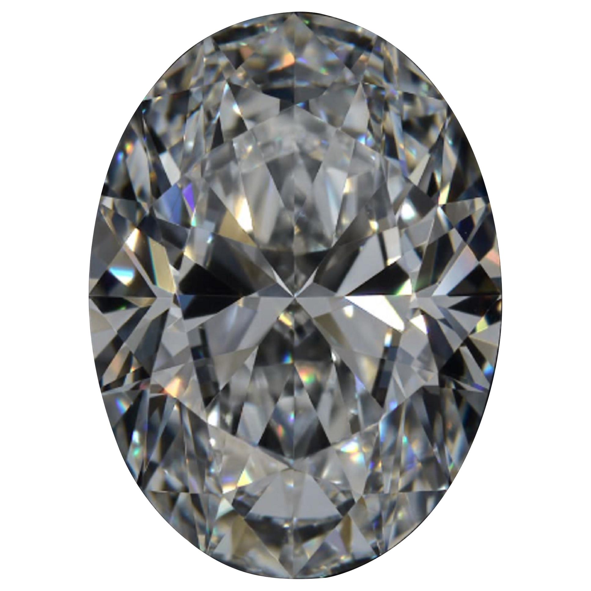 GIA Certified 10 Carat Oval Diamond VVS1 Clarity D Color Triple Excellent Cut