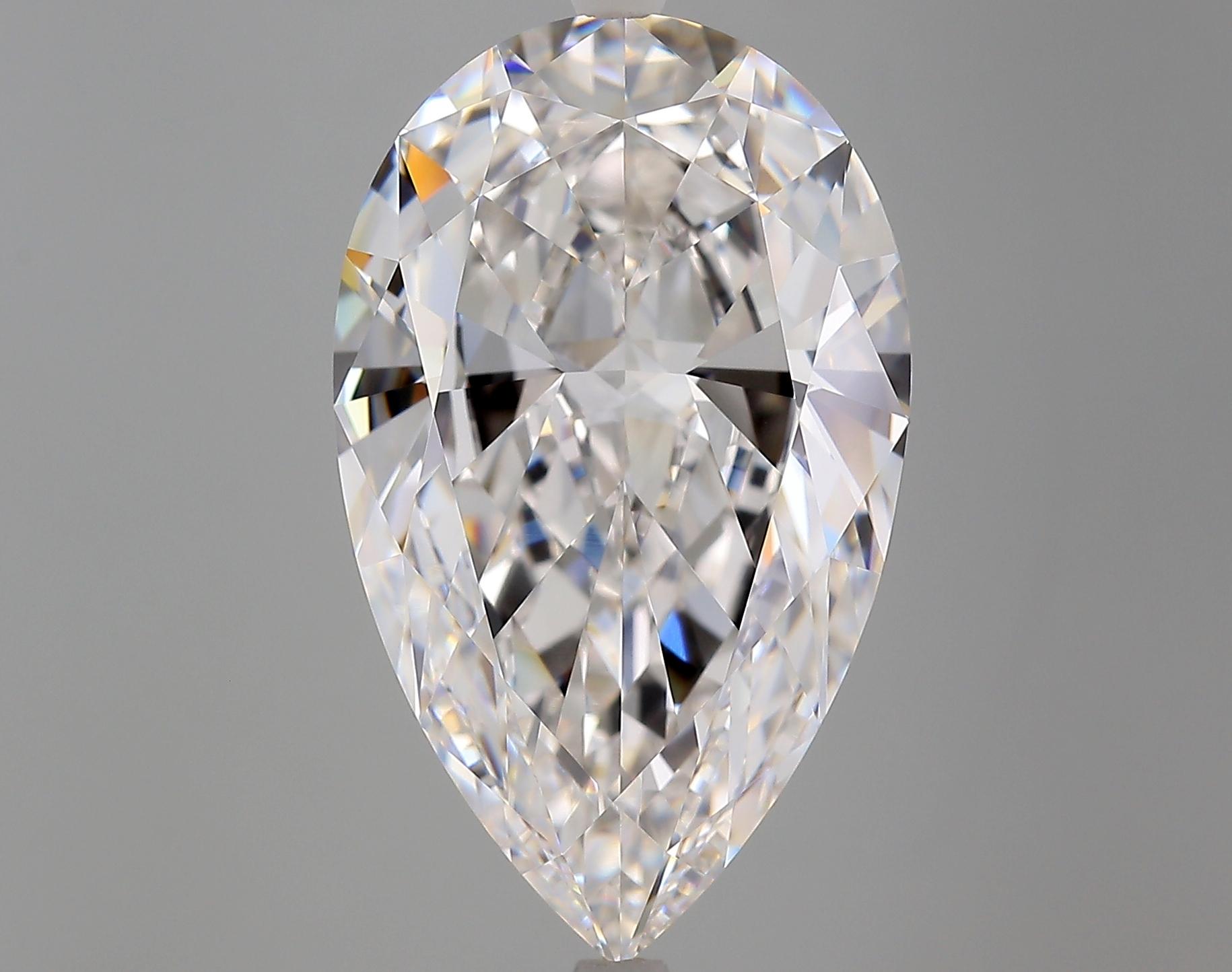 This stunning GIA-certified 10.01-carat pear-cut diamond is a truly exceptional loose gemstone.

With a D color grade, it is completely colorless, showcasing the highest level of brilliance and purity. 

The VVS2 clarity ensures only minute