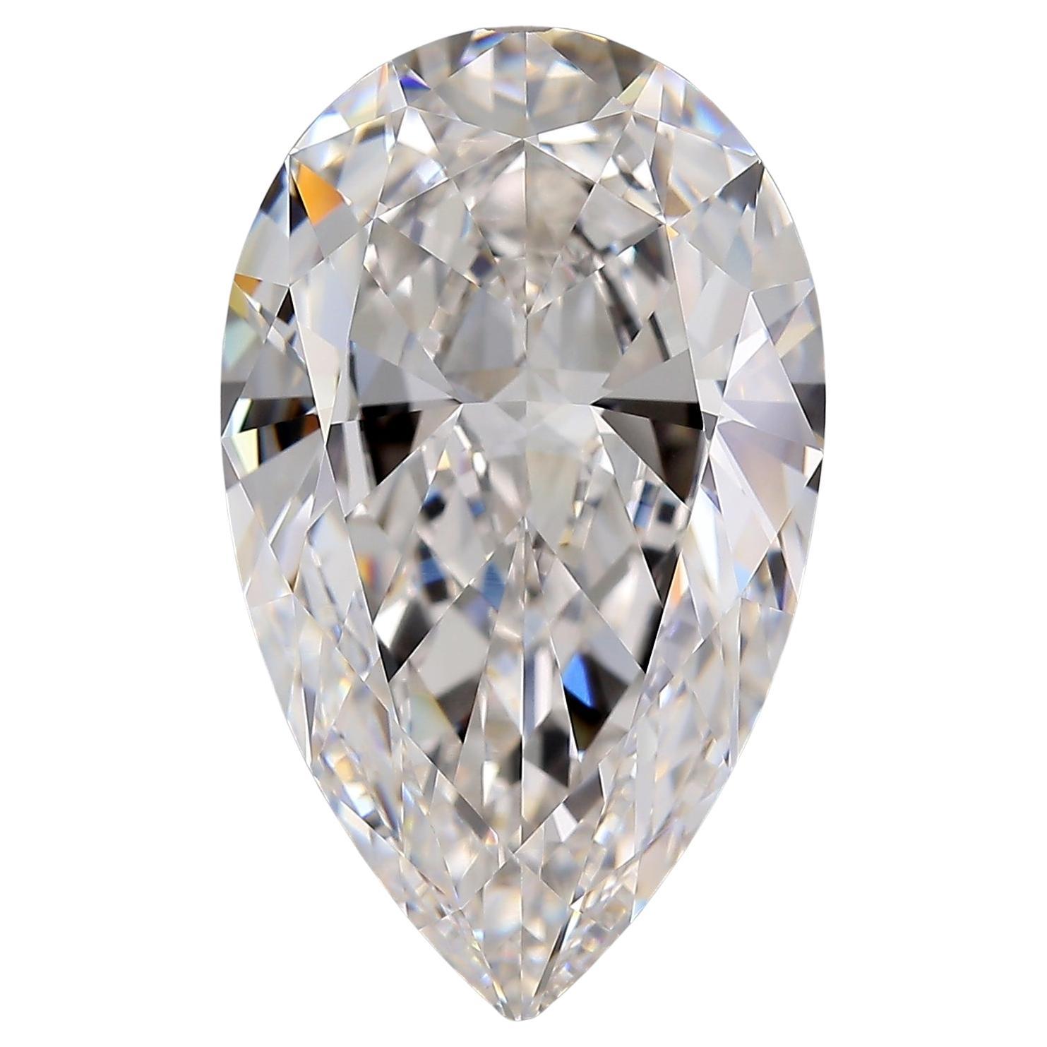 GIA Certified 10.01 Carat Pear Cut Diamond Loose Gemstones D Color VVS2 Clarity For Sale