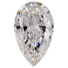 GIA Certificado 10.01 Quilates Corte Pera Diamante Suelto Piedras D Color VVS2 Claridad