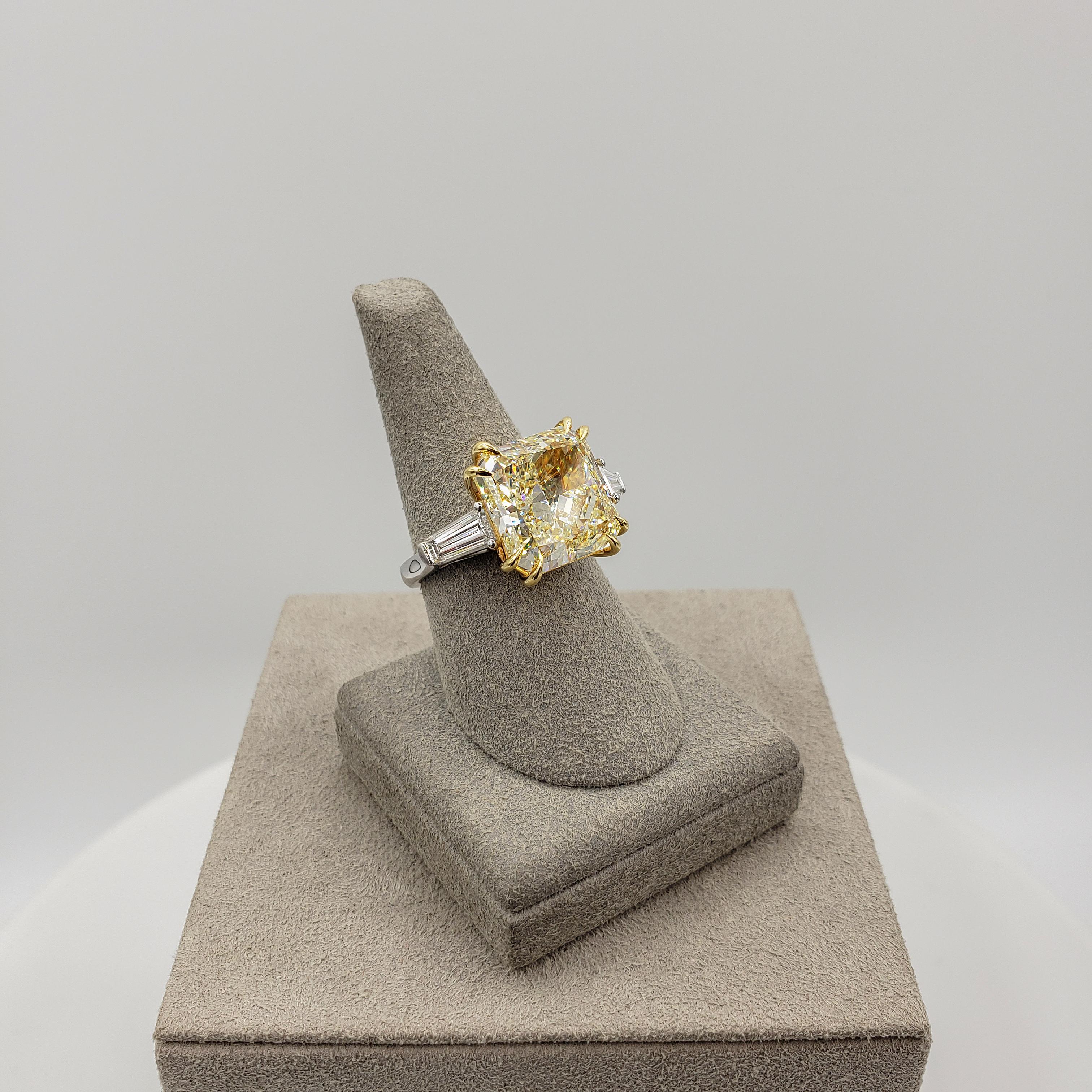 10 carat yellow diamond ring