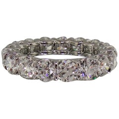 GIA Certified Round Brilliant Cut Eternity Band Ring