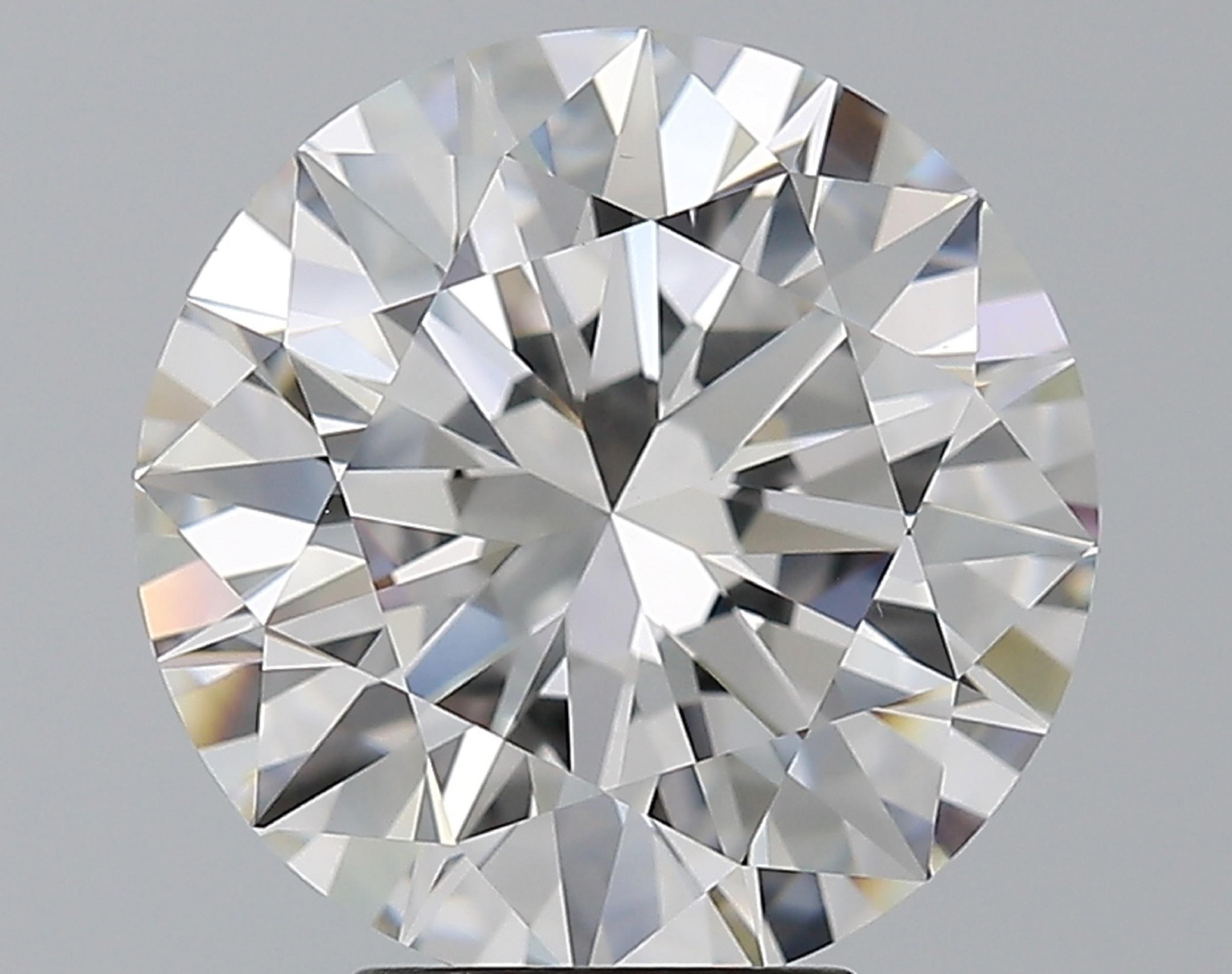 Moderne Bague solitaire en diamant de 10 carats à taille ronde, certifiée GIA, sans défaut de type IIA en vente