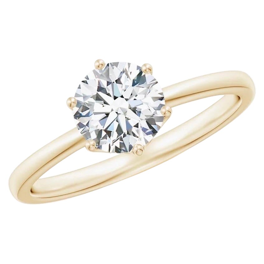 GIA Certified 1.0 Carat, solitaire Diamond Engagement Ring , GH color , VS2
